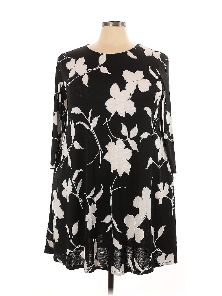Honeyme Black Casual Dress Size 3XL - photo 1