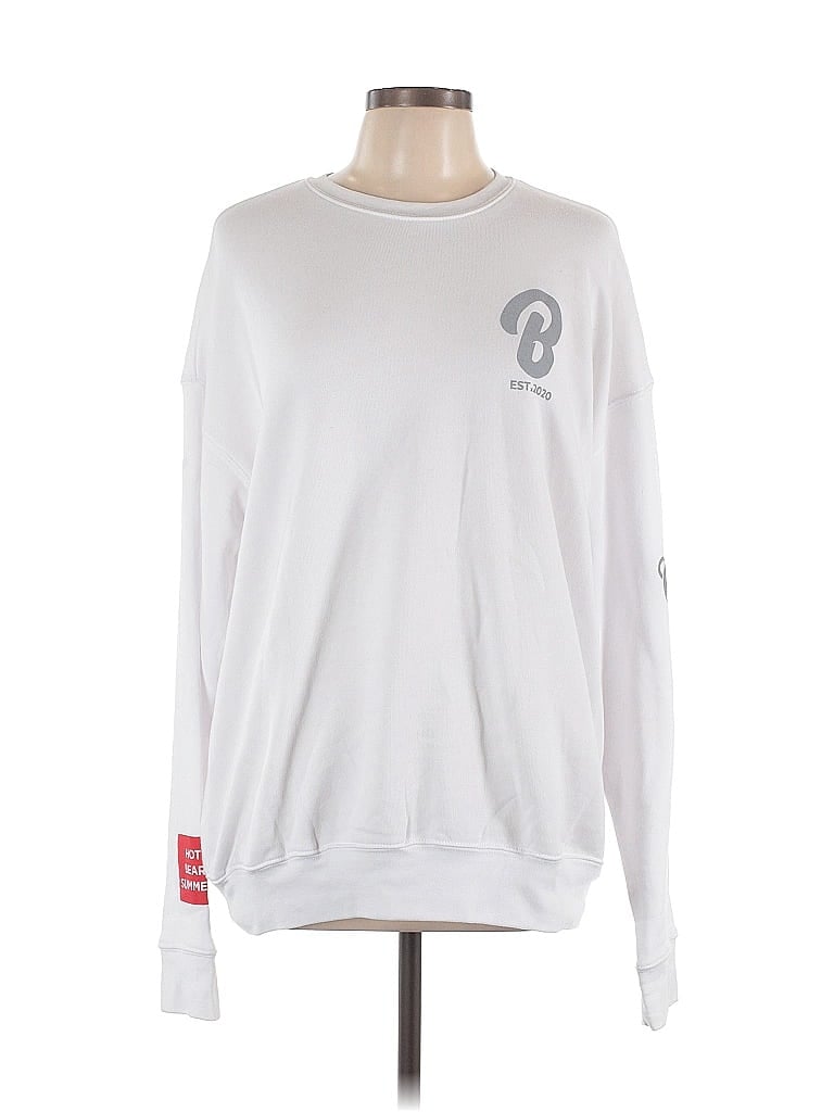 Pre-owned Assorted Brands Sweatshirt In White