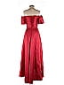 ML Monique Lhuillier 100% Polyester Red Cocktail Dress Size 4 - photo 2