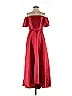 ML Monique Lhuillier 100% Polyester Red Cocktail Dress Size 4 - photo 1