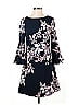 Eliza J Floral Black Blue Cocktail Dress Size 2 - photo 1