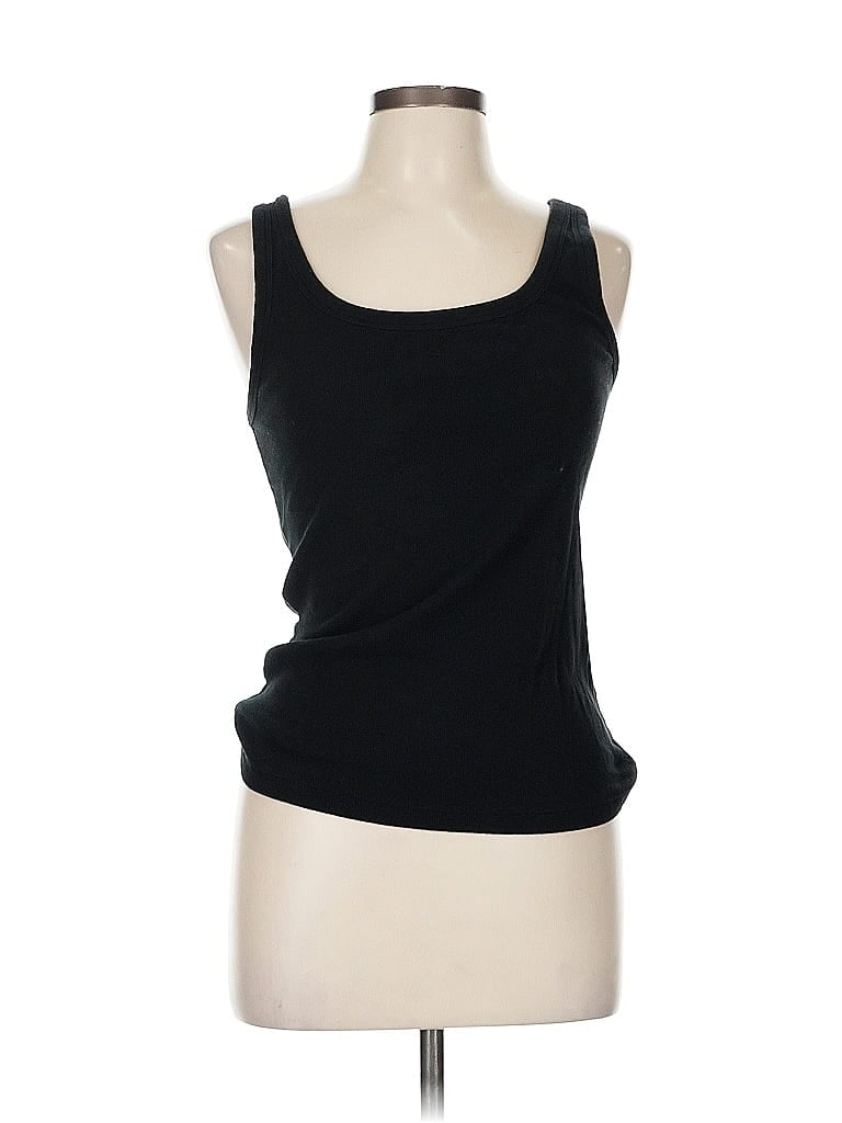 Pre-owned Banana Republic Factory Store Sleeveless Top Black Scoop Neck Tops