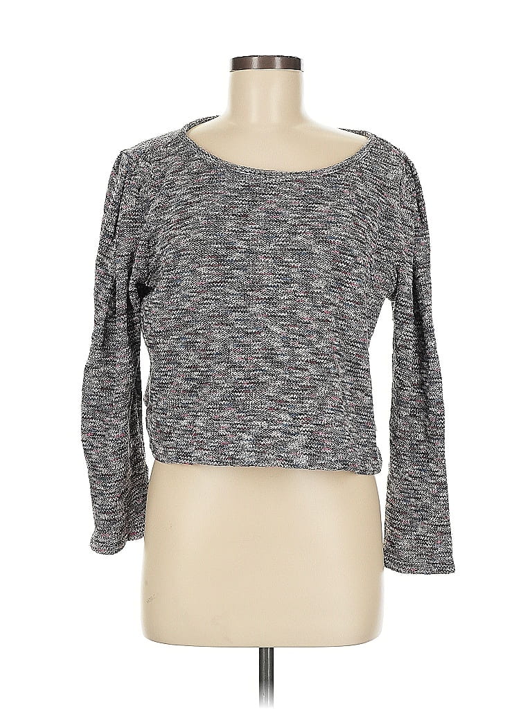 Pre-owned Madewell Pullover Sweater In Gray
