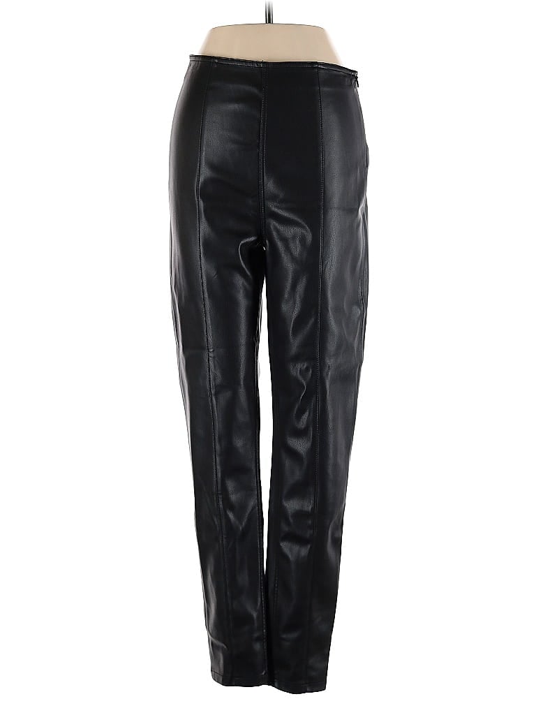 Pre-owned We The Free Faux Leather Pants In Black