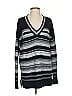 Vince. 100% Cotton Stripes Black Pullover Sweater Size XS - photo 1