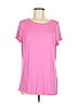 G by Giuliana Rancic Pink Short Sleeve T-Shirt Size M - photo 1