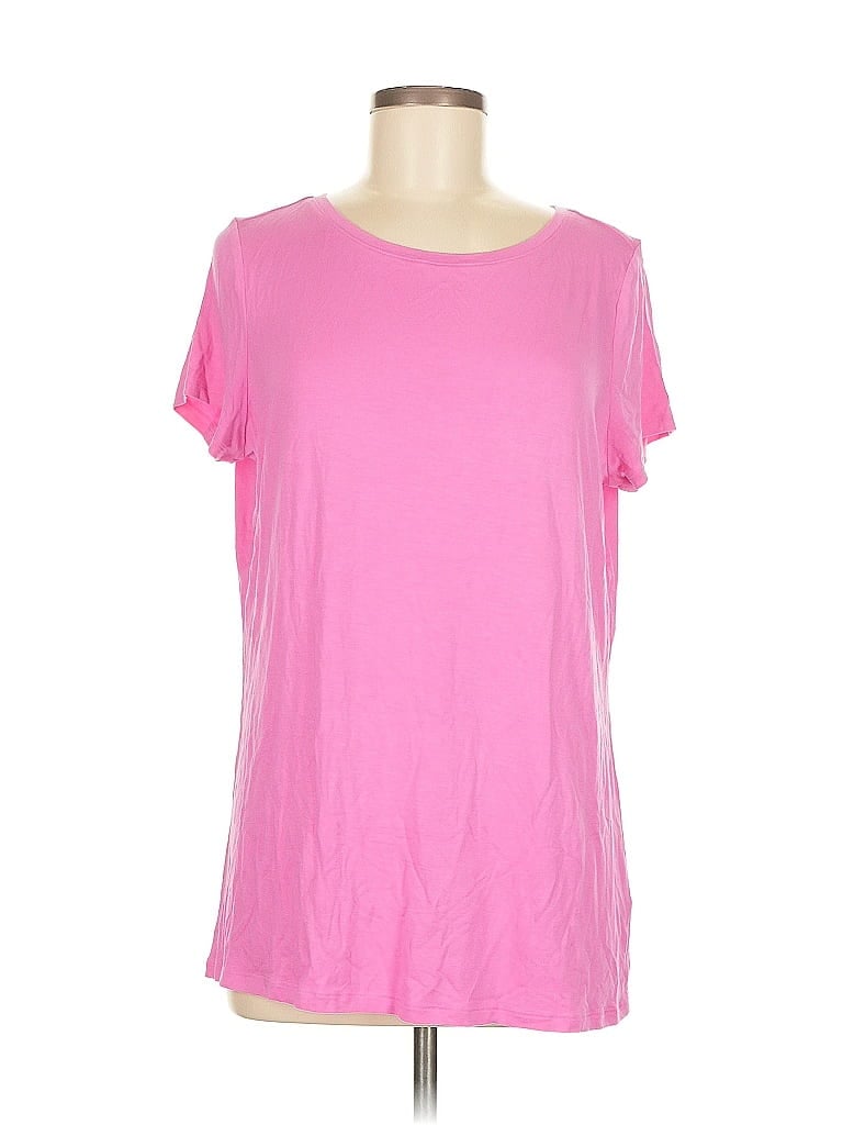 G by Giuliana Rancic Pink Short Sleeve T-Shirt Size M - photo 1