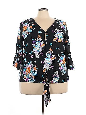 Peach Love 3/4 Sleeve Blouse (view 1)