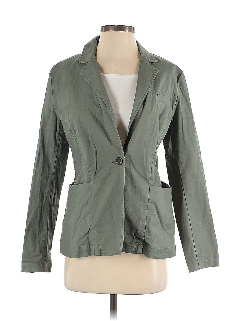 Pre-owned Cabi Blazer Jacket In Green