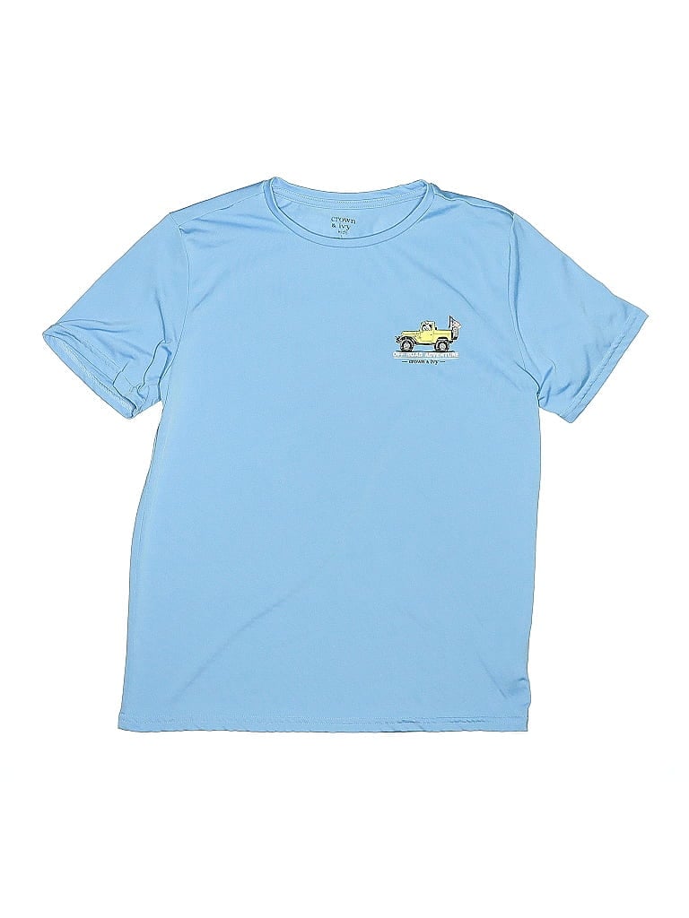 Pre-owned Crown & Ivy Kids' Short Sleeve T-shirt In Blue