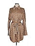 12th Tribe 100% Polyester Brown Casual Dress Size M - photo 1
