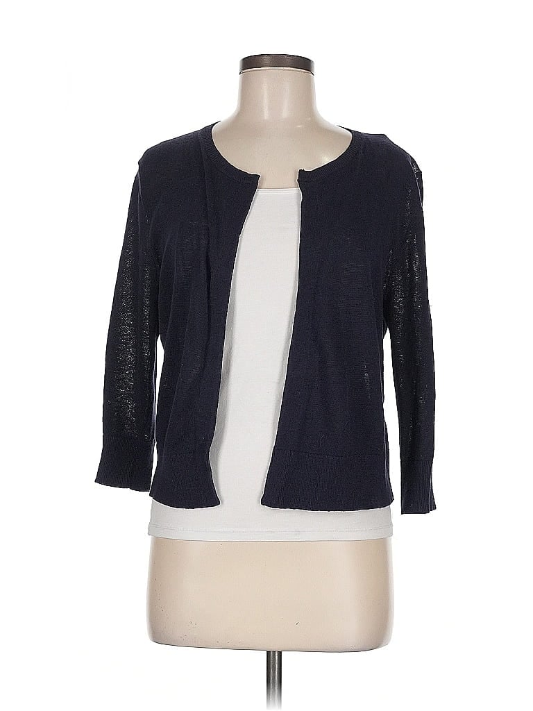 Pre-owned Ann Taylor Cardigan Sweater In Blue