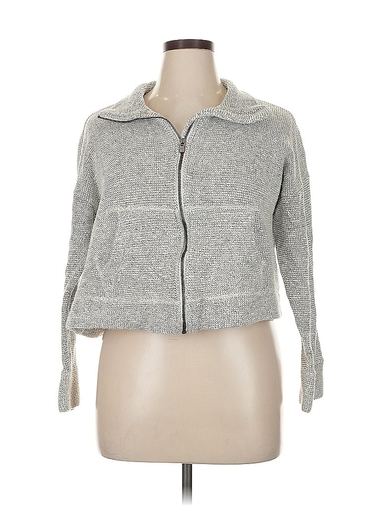 Pre-owned 90 Degree By Reflex Cardigan Sweater In Gray
