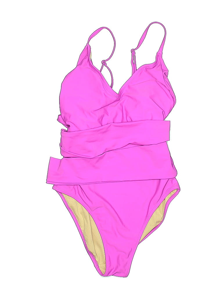 Old Navy Color Block Pink One Piece Swimsuit Size S - photo 1