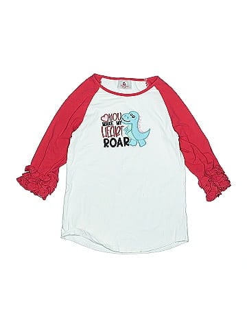 Ruffle Girl 3/4 Sleeve T-Shirt (view 1)