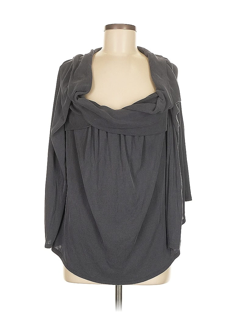 Pre-owned By Together 3/4 Sleeve Blouse In Gray