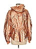 G by Giuliana Rancic 100% Nylon Metallic Gold Windbreaker Size 8 - photo 2