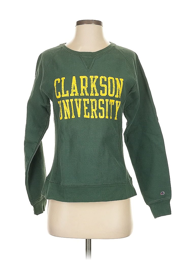 Pre-owned Champion Sweatshirt In Green