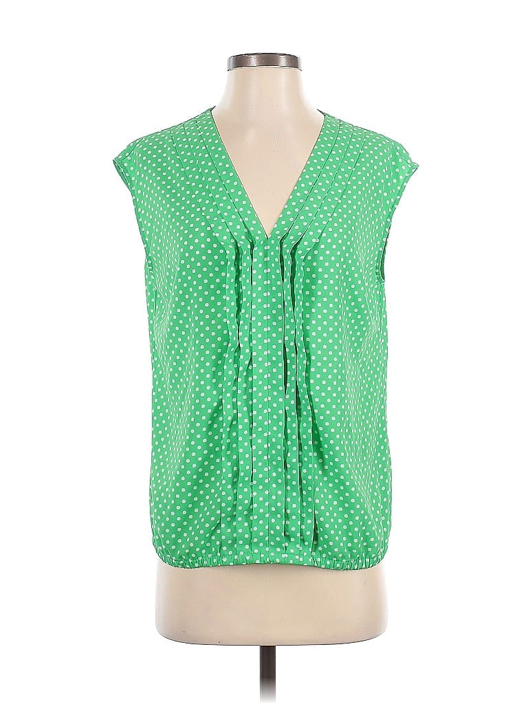 Pre-owned 7th Avenue Design Studio New York & Company Sleeveless Blouse In Green
