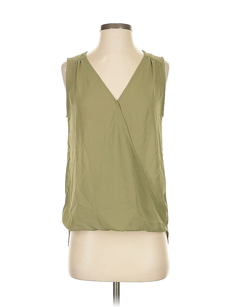 Pre-owned Soho Jeans New York & Company Sleeveless Blouse In Green