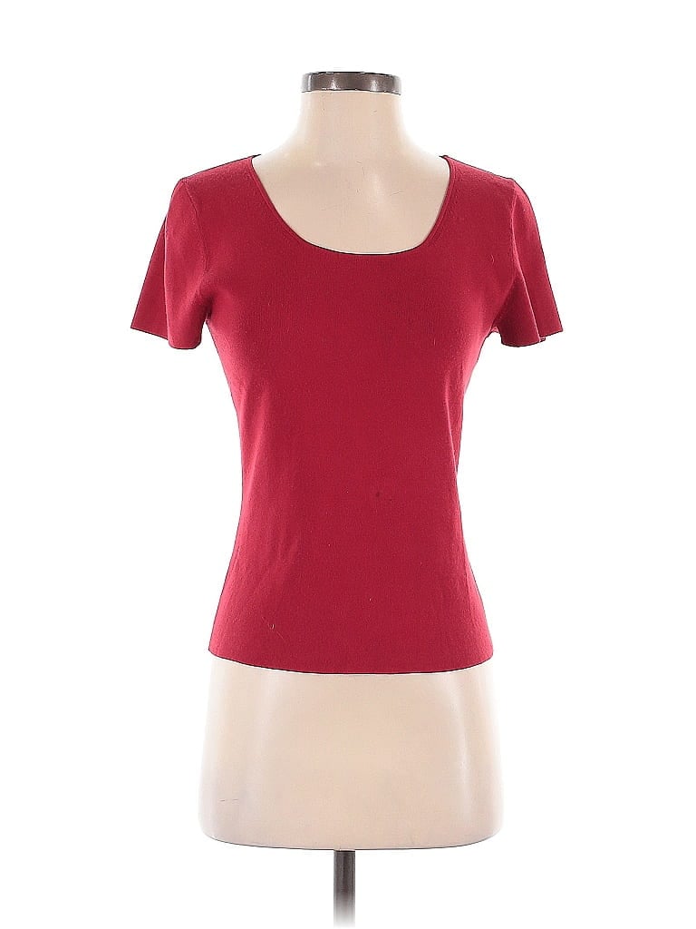 Pre-owned Lafayette 148 Cardigan Sweater In Red