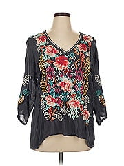 Johnny Was 3/4 Sleeve Blouse