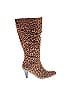 Comfortview Animal Print Brown Boots Size 9 1/2 - photo 1