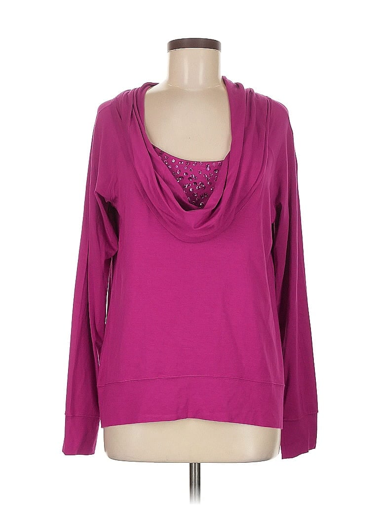 Pre-owned Boston Proper Long Sleeve Top Pink Cowl Neck Tops