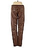 Paper Crown 100% Polyester Brown Faux Leather Pants Size S - photo 2
