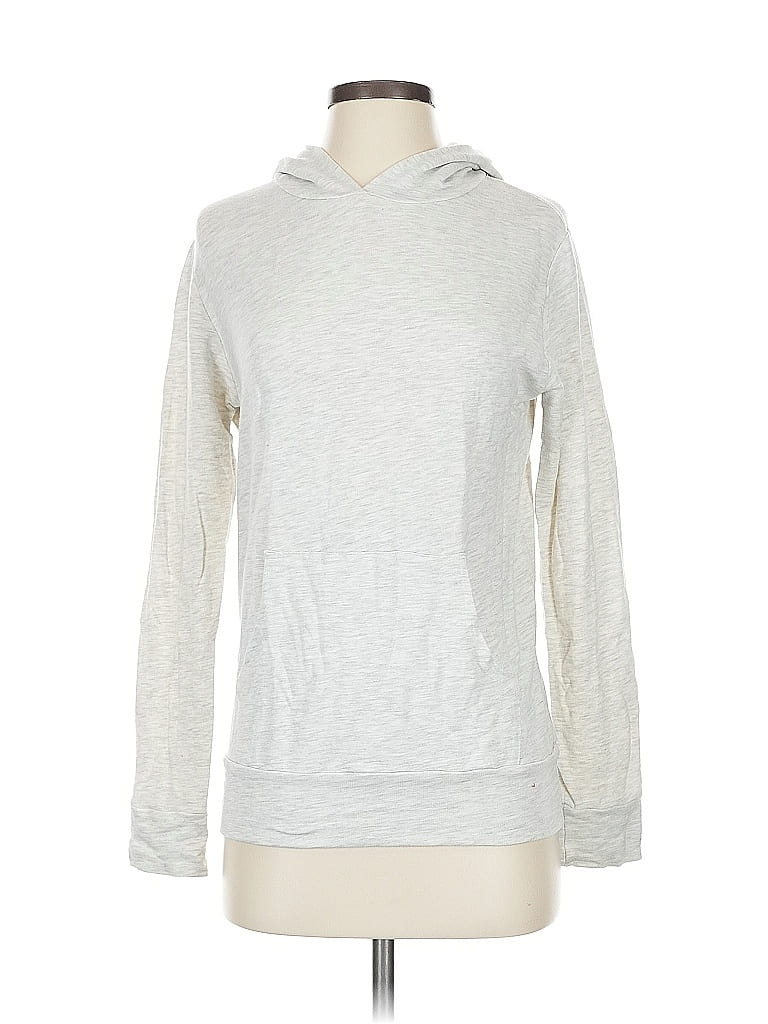 Pre-owned Monrow Pullover Hoodie In Silver