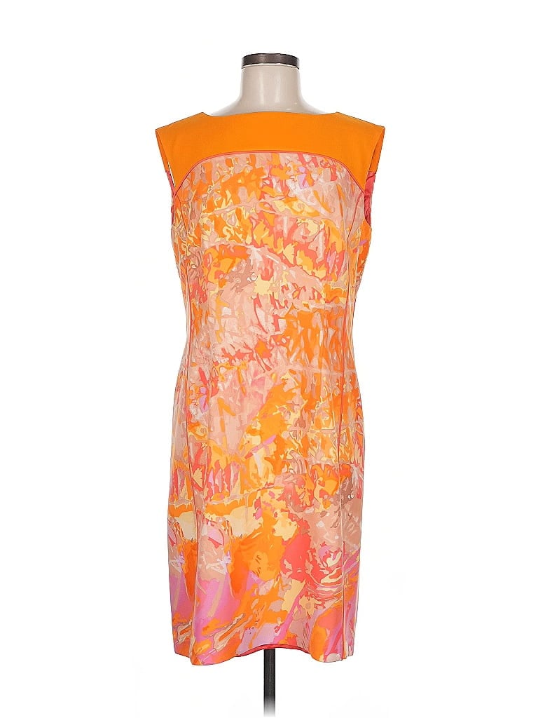 Pre-owned Tahari By Asl Cocktail Dress In Orange