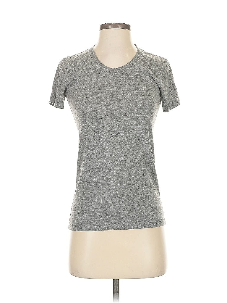 Pre-owned American Apparel Active T-shirt In Gray