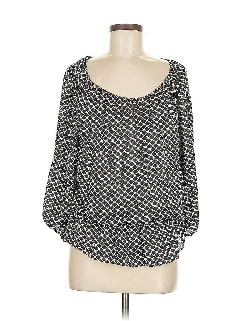 Pre-owned Vince Camuto 3/4 Sleeve Blouse In Black