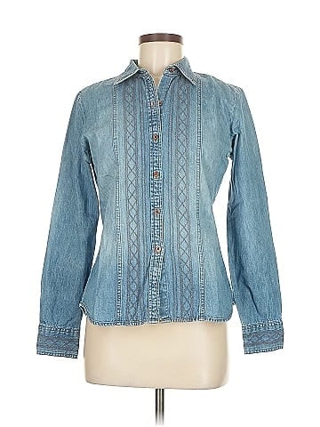 Ann Taylor Long Sleeve Button-Down Shirt (view 1)