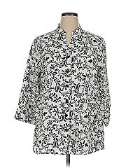 Carole Little 3/4 Sleeve Button Down Shirt
