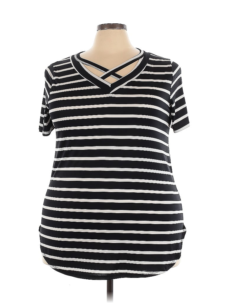 Bellamie Black Short Sleeve T-Shirt Size 3X - photo 1