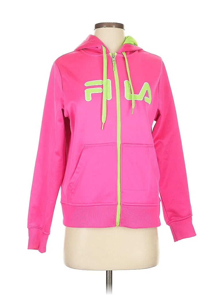 Click to view more detailed imagery on our partner's website Pre-owned Fila Zip Up Hoodie In Pink