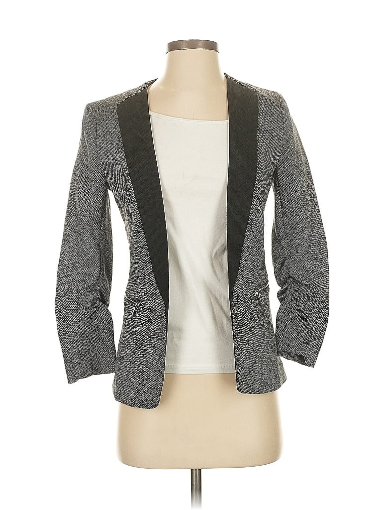 Pre-owned H&m Blazer Jacket In Gray
