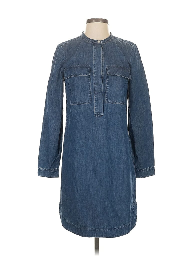 Pre-owned J.crew Factory Store Casual Dress In Blue