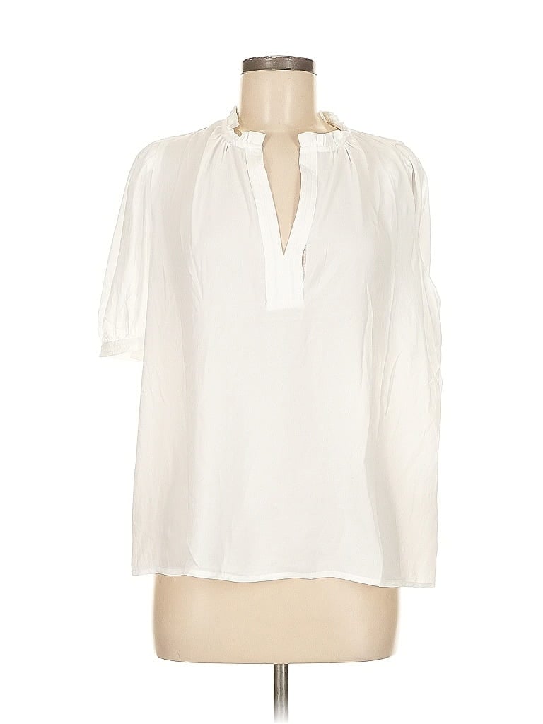 Pre-owned Current Air 3/4 Sleeve Blouse In White