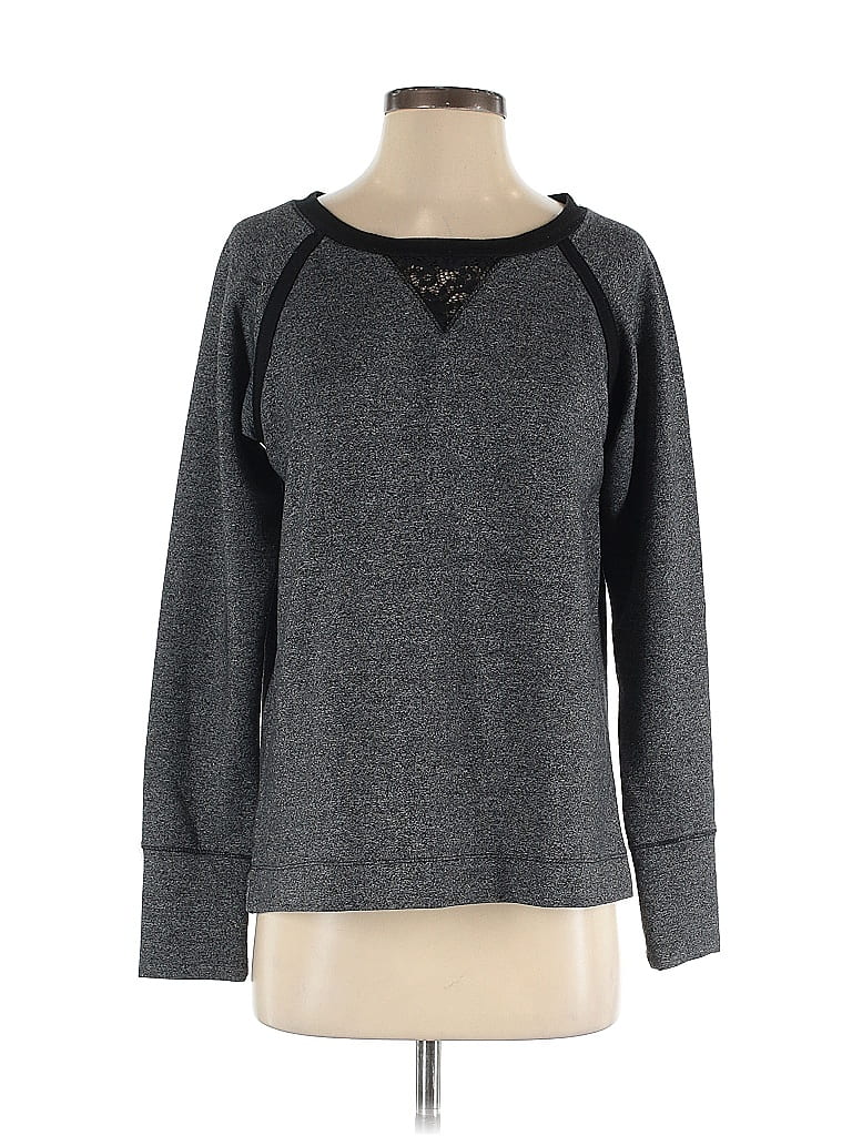 Pre-owned Nicole Miller Pullover Sweater In Gray