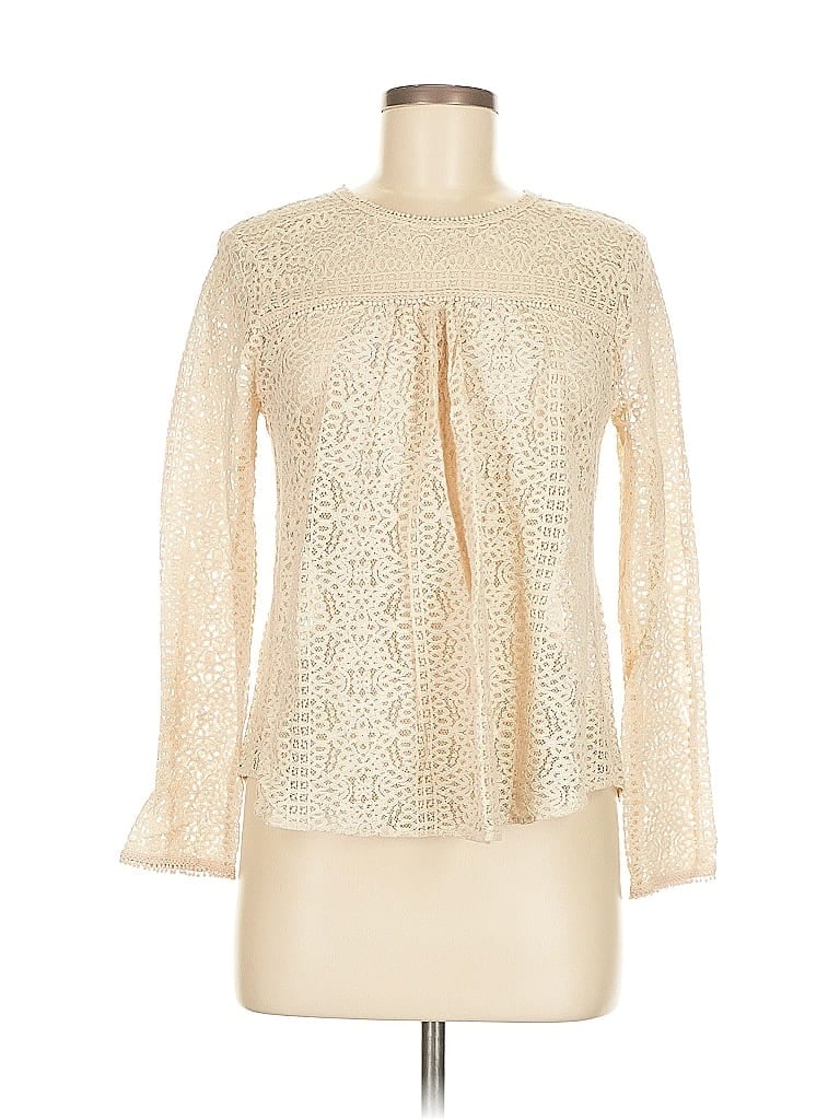 Pre-owned Rachel Rachel Roy Long Sleeve Blouse In White