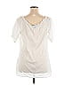 Lauren by Ralph Lauren 100% Cotton Ivory White Short Sleeve Blouse Size XL - photo 2