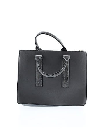 Tahari Black Gray Satchel One size