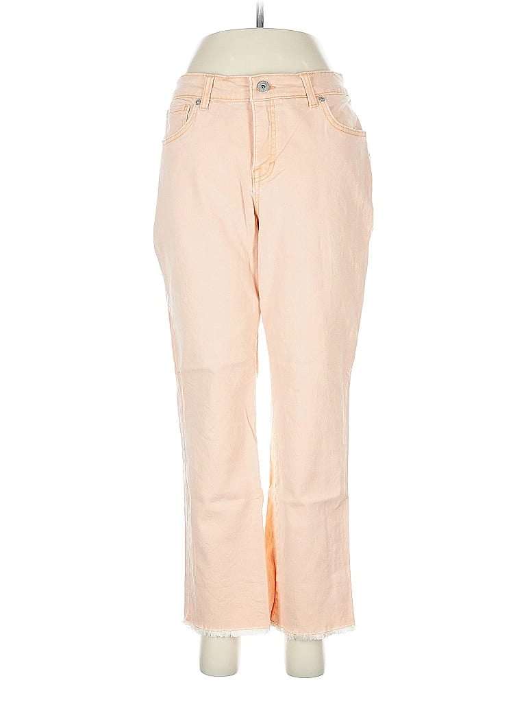 Pre-owned Unbranded Jeans In Orange