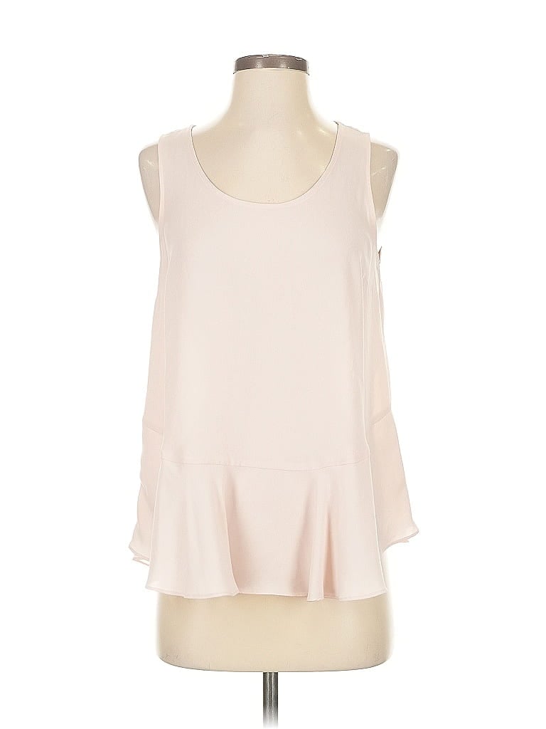 Pre-owned Vince Camuto Tank Top Ivory Halter Neckline Tops In White