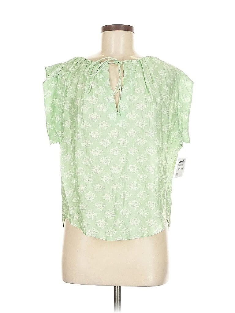 Joie Short Sleeve Blouse In Green