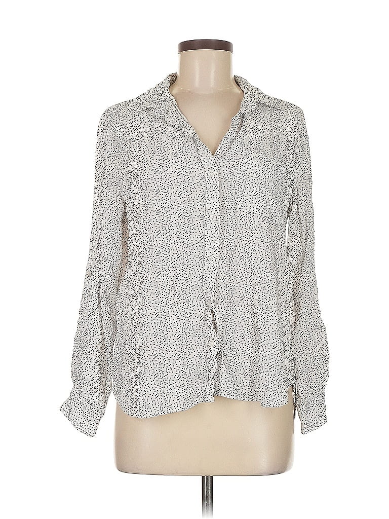 Pre-owned Velvet Heart Long Sleeve Blouse In White