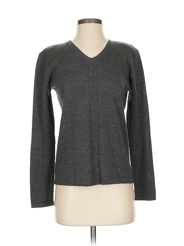 Pre-owned Karen Scott Pullover Sweater In Gray