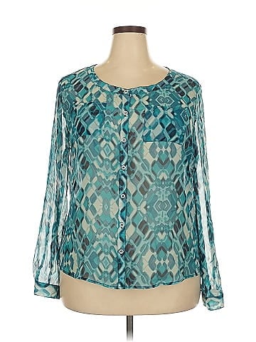 Newport News Long Sleeve Blouse (view 1)